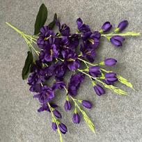 Vienas simuliuotas kardalapis orchidėjų puokštė, svetainės vaza, gėlių kompozicijos dekoracija One Size