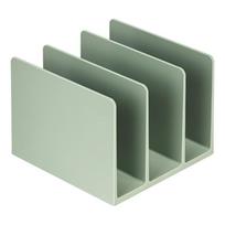 Stalo knygų atrama ABS Knygų atrama 3 skyrių knygų tvarkyklė Knygų daliklis Žurnalų stovas Erdvę taupanti lentyna Knygų atrama 162x162x122mm
