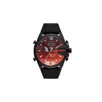 Dyzelinis kvarcinis laikrodis Nailono dirželis Juodas ciferblatas Daugiafunkcis Kelių laiko zonų Poliarizuotas šaunus veidrodėlis Unisex laikrodžiai DZ4548 Black Strap