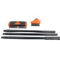 Garden Cleaning Tool Set, Multi-Functional Removal Brush with Multi-Head Wire Brush, Outdoor & Patio Cleaning Equipment