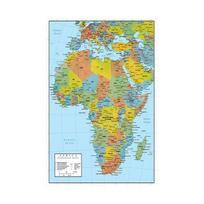 Plakato Tapyba Sienos Menas Kelionės Dovanos Spaudinys Namams Biurui Klasės Kambariui Afrikos Žemėlapis Politinio Pasiskirstymo Žemėlapis 2011 Metai 42*59cm