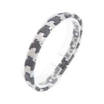 Stylish Tungsten Steel Bangle Handmade Magnetic Link Chain Bracelet for Men Women Elegant Jewelry Accessory juoda