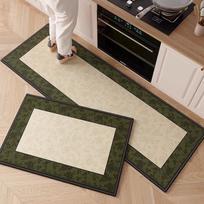 Kitchen Floor Mat Home Decoration Rug Anti-slip and Stain-resistant Carpet Soft Loop Velvet Material Special Foot Pads 50x80cm