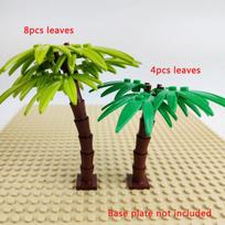 Building Blocks Palm Coconut Tree Green Garden Landscape Tropical Beach Plant Block Toy Compatible  Bricks Toy for Children