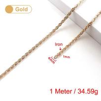 1 Meter New Vintage Stainless Steel Men Punk Twist Rope Chain Necklace Bracelet for Bags Fashion Jewelry Finding Accessories