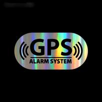 5Pcs Motorbike GPS Warning Stickers, Waterproof Reflective for Bicycles, Self-Sticking Vinyl Decals for Helmets and Scooters