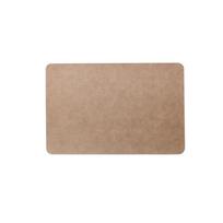Light Luxury Waterproof Solid Leather Placemat Oilproof Coffee Brown PU Table Mat Heat-Insulated Plate Bowl Pad Table Decor (Brown,L) ruda