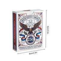 Poker Cards Patriotic Collectible Standard Size Playing Poker Cards for Entertainment Outdoor Activities Wedding Festivals Party