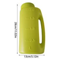 2L Hand Held Salt Spreader Manual Ice Melt & Fertilizer Distributor for Garden, Lawns, Sand, Grass Seed & Winter De-icing žalia