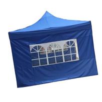 Canopy Side Panel Tent Sunproof Foldable Garden Shade Shelter Waterproof Awning with Clear Window  Outdoor BBQ mėlyna