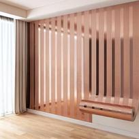 1roll 3meters/118.11inch Gold Metallic Striped Wallpaper - Peel & Stick Self-Adhesive for Accent Walls, Furniture & DIY Decor (rose gold,3meters) rožinio aukso spalvos