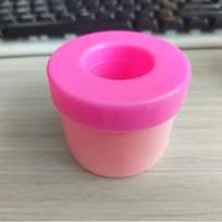 1 quick freezing silicone ice tray - easy to use, durable plastic mold for making perfectly shaped ice cubes, juice accessories (Pink,medium size 7.5X6CM) rožinė
