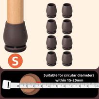 8/16PCS Chair Leg Protector TPE Diagonal Leg Table and Chair Floor Protection with Felt Furniture Leg Cover Furniture Sliders (as the picture,8pcs)