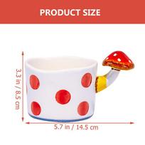 Handpainted Mushroom Ceramic Cup Lovely Coffee Mug for Tea Drinking Home Office Breakfast Water Milk Juice Coffee Mug other