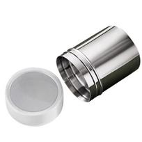 Fine Mesh Stainless Steel Powder Duster Bottle with Cover Cocoa Coffee Flour Shaker Seasoning Dispenser for Kitchen Baking