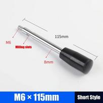 1Pcs Durable M6-M12 Handle Bar Long Grip Fixed Machine Work Rod Carbon Steel General Bar Bench Drill Accessories