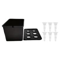 Universal 6 Holes Hydroponic Grower Kit Plastic Self Watering Nursery Pots Seedling Pots Thicken Growing Box Balcony Cultivation juoda