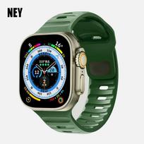 Sport Strap For Apple Watch Ultra 2 band 49mm 45mm 40mm 44mm 42mm 41mm 38mm Silicone Bracelet iWatch Serie 9 8 7 6 SE 5 4 3 49mm 42mm 44mm 45mm