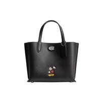 COACH handbag Disney Disney Collaboration Willow 24 Mickey Mouse Print Large Capacity Magnetic Buckle Leather Tote Bag Tote Shopping Bag Shoulder juoda