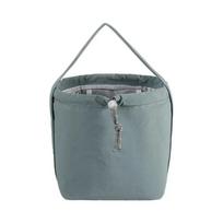 Portable Handheld Insulated Lunch Box Bag Solid Color Large Capacity Lunch Bag Waterproof Insulated Bag Office Workers mėlyna