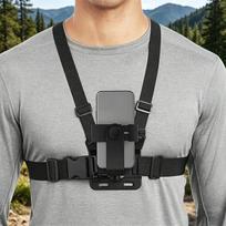 Mobile Phone Chest Strap Harness Mount for iPhone Camera GoPro 12 11 10 Outdoor Cycling Chest Mount Clip Holder Strap Adjustable China Mainland