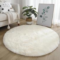 Soft Round Carpet Rug For Bedrooms Living Room Study Tent Solid Color Floor Car Thick Soft Plush Anti Slip Carpet Children Rug 40CM balta