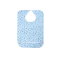 Waterproof Elderly Eating Bib Absorbent with Bottom Pocket Adult Bib Large Size Breathable Rice Pocket Bib Elderly Care