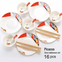 Picasso Dora 16-Piece Ceramic Dinnerware Set