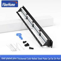 FiberHome 19-inch 24-Port Cat5e/Cat6 Unshielded Patch Panel
