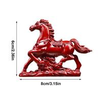 Rosewood Horse Statue, Wooden Feng Shui Zodiacs Horse Ornament, Wooden Animal Sculpture, 2026 Year Of The Horse Gift Sculpture