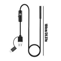 5.5MM TYPE-C Endoscope Camera 640x480 Waterproof IP67 6 LEDs Adjustable USB Inspection Borescope Cameras Tools for Phone PC