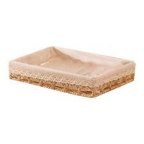 Storage Box Large Capacity with Removable Lining Storage Bin Durable Anti-Rust Iron Frame Container for Home Bedroom Living Room Bathroom S smėlis