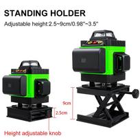 3D/4D 16 Line Green Light Self-Leveling 360° Rotary Cross Auto Measurement Tool Remote Home Line Laser Level