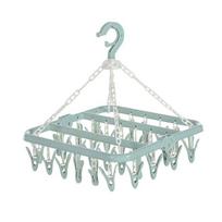 Clothespin Clips 32 Hanger Plastic Foldable Socks Underwear Bra Panties Hanging