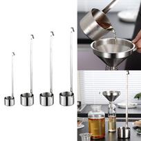 Stainless Steel Dipper Spoon Fine Design Hot Pot Spoon with Wood Handle for Kitchen Hotels Shops 50ml