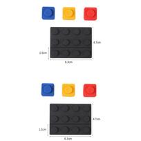 Building Block Shape Cable Organizer Desktop Line Holder USB Cable Organizer Adhesive Holder Freely Assembled Cable Organizer