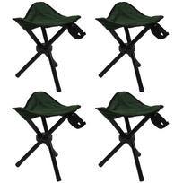 T02C!4X Folding Tripod Stool Outdoor Portable Camping Seat Lightweight Fishing Chair New (Army Green,NONE) armijos žalia spalva