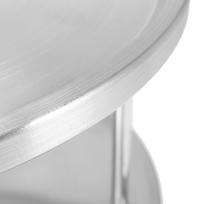 T02C!2X Spice Rack Stainless Steel Organizer Tray 360 Degree Turntable Rotating 2 Stand sidabras