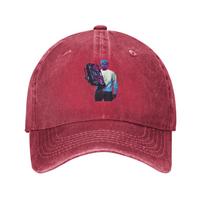 Retro Nasir Jones    NAS  Basic Versatile Baseball cap Uv Protection Daily Outfits Distressed Denim Hat One Size