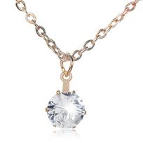 European and American Fashion Zirconia Crystal Necklace auksas