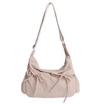 2026 New College Student Lazy Pleated Bag Large Capacity Cloud Bag Ins Style Crossbody Shoulder Bag Tote for Women