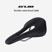 GUB 1136 Short-Nose Microfiber Leather Bike Saddle with Chrome-Moly Steel Rails One Size juoda