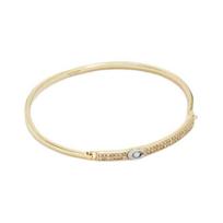 COACH Brand Logo Glass Bracelet Women's Gold auksas
