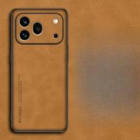 Dėklas Honor 600 600 Pro Stilingas Susiūtas Lygios Odos Atsparus Pirštų Atspaudams Su Stovu Silikoninis Dangtelis Honor600 Atsparus Smūgiams Funda Honor 600 ruda