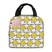 Mr. Men Cute Little Miss Popular Insulated Lunch Bag for Women Kids Portable Food Boxes Thermal Lunch Box Tote One Size