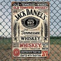 Planetjuice wall art Metal Wall Art Jack Daniels Vintage Tin Sign for Bar