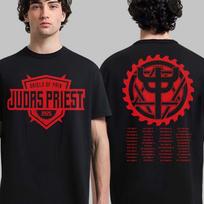 Judas Priest Shield of Pain Tour With Tour Dates Two Sided T-Shirt XL