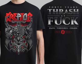 Kreator Demonic Summer Tour 2026 Merch Forty Years Thrash As Fck T-shirt L