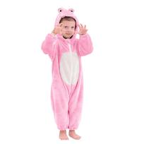 [LOLANTA] Crocodile Costume for KidsBaby RompersOveralls - Halloween Costume, Flannel, Light Pink, Size 120