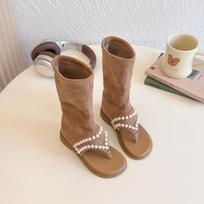 Pearl High-Top Roman Thong Sandals for Girls 2026 26-30 ruda